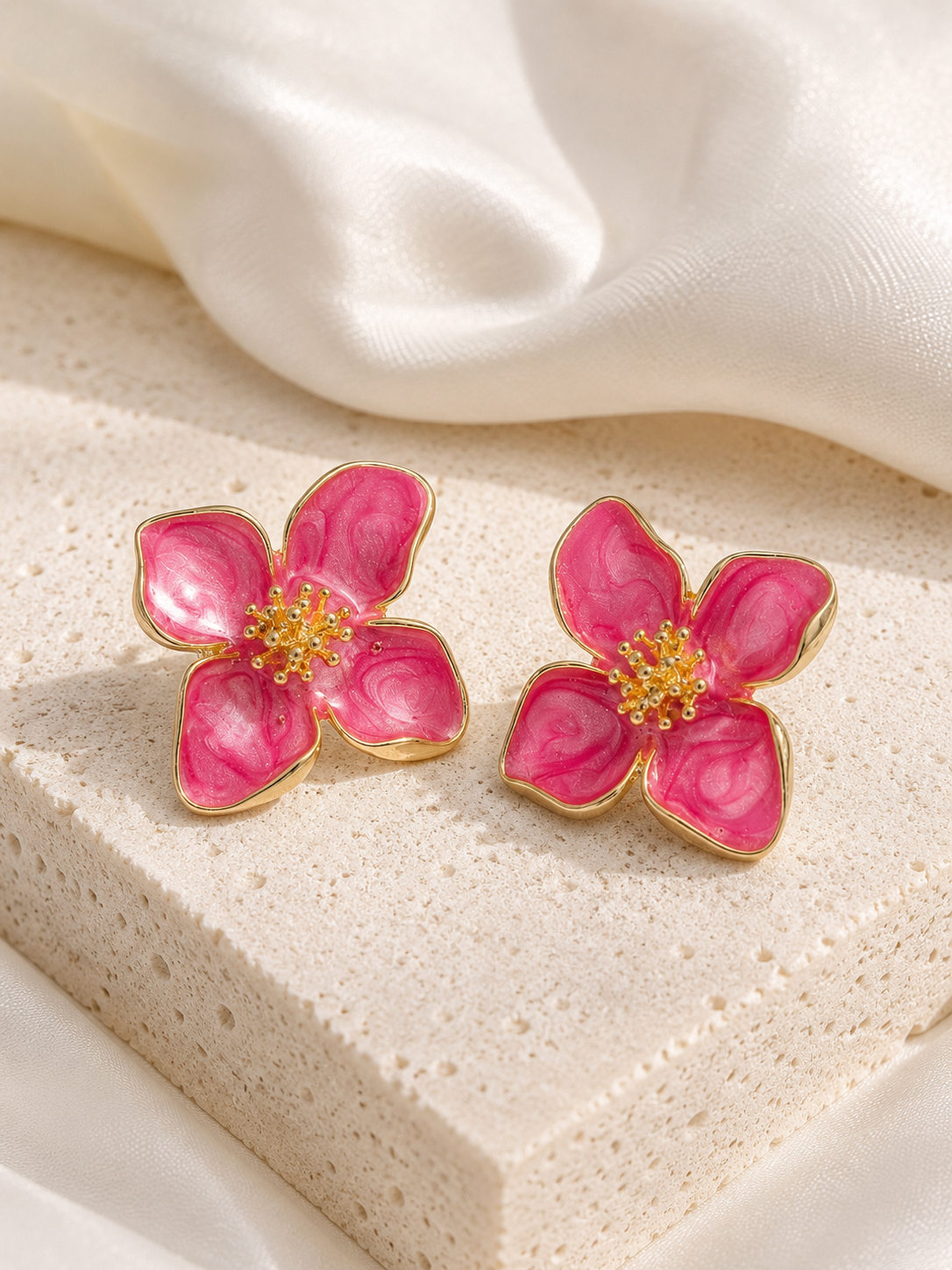 Fuchsia Studs