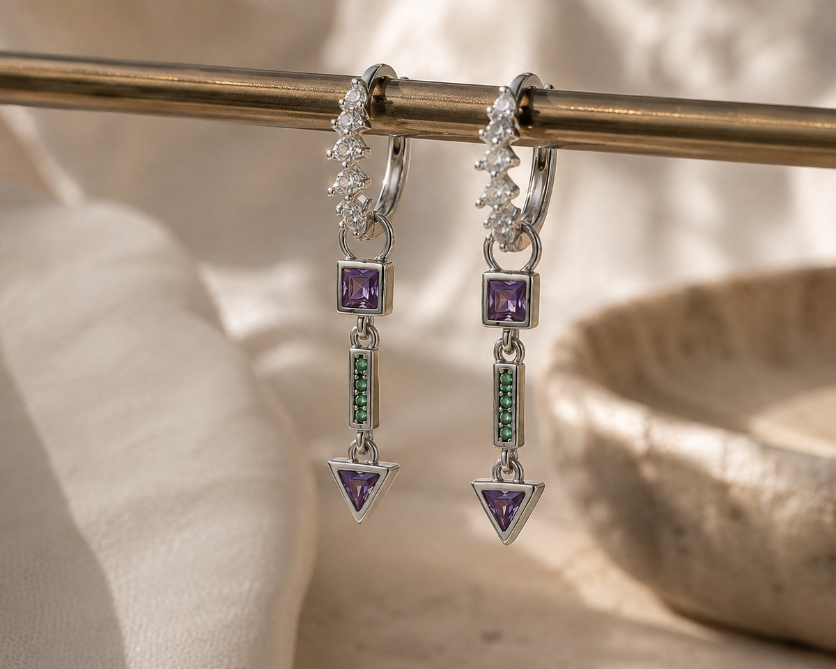 Violet Earrings