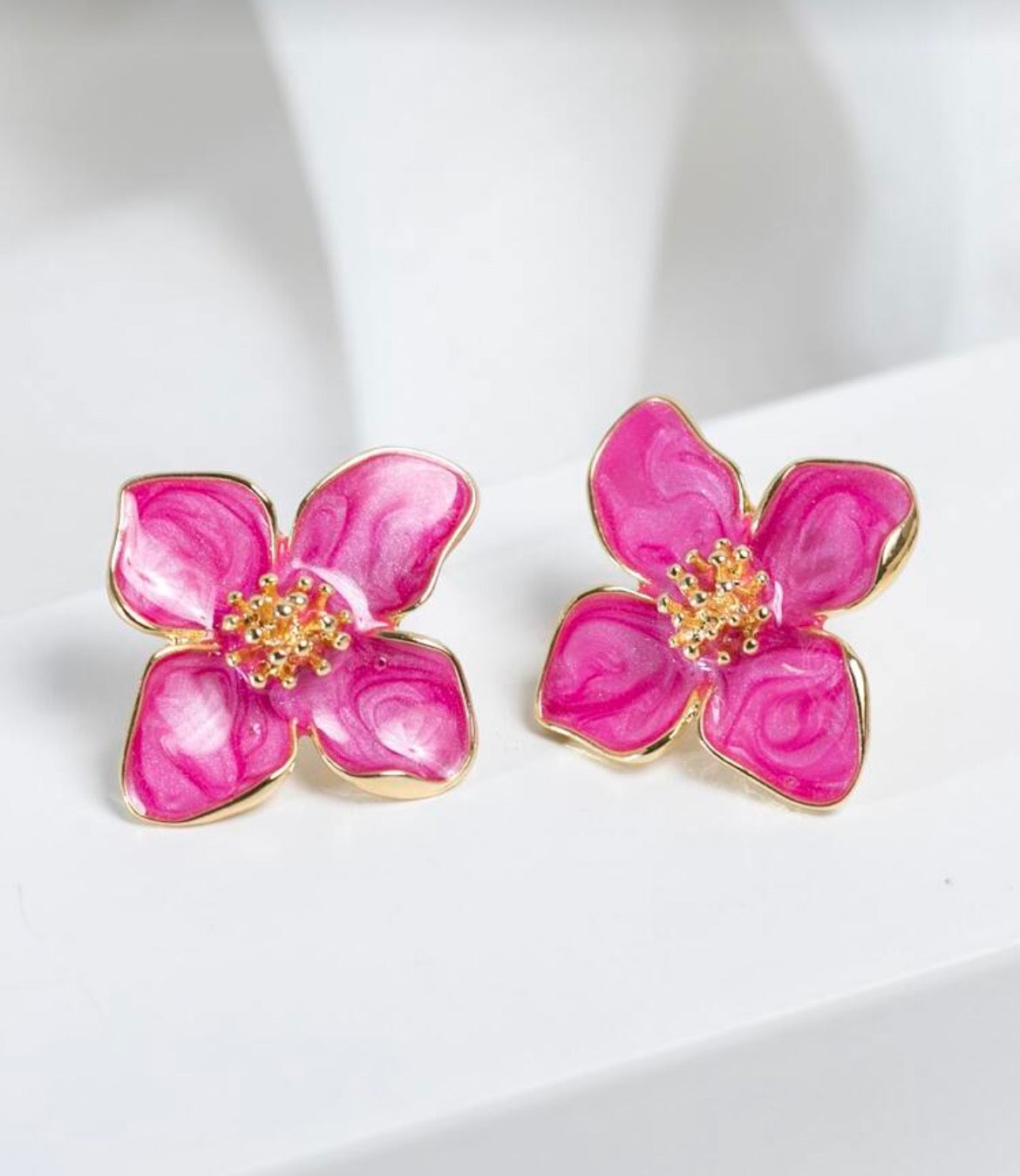 Fuchsia Studs