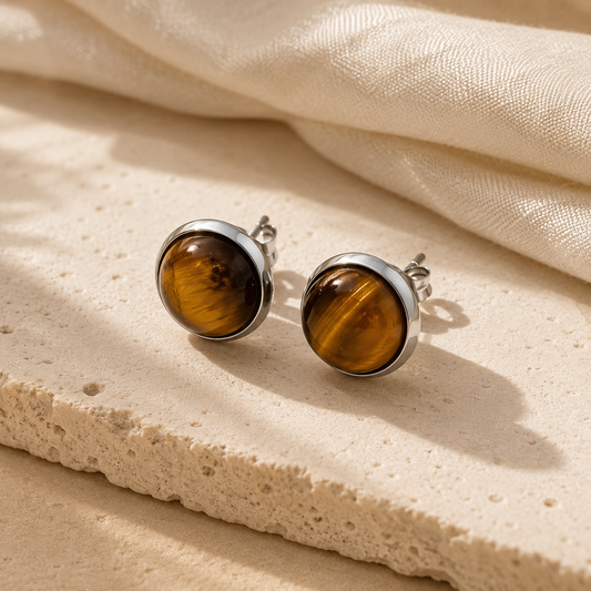 Tigers Eye Studs